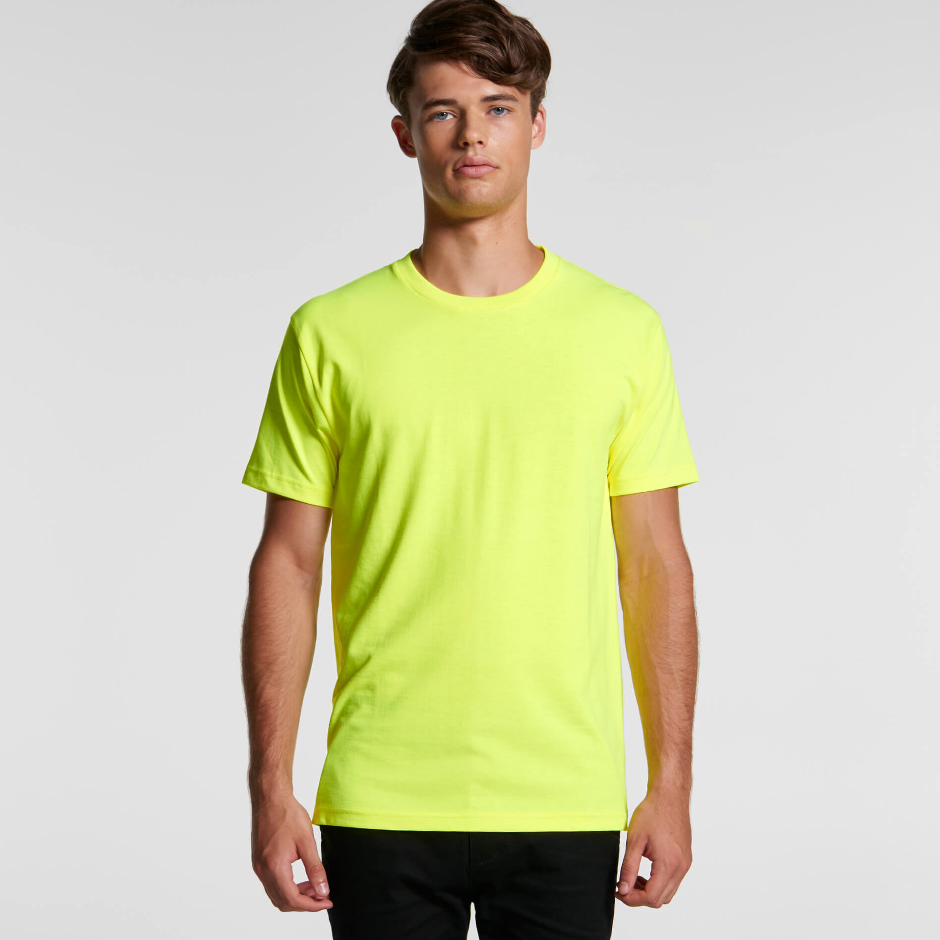 Mens Block Tee (Safety Colours) - 5050f