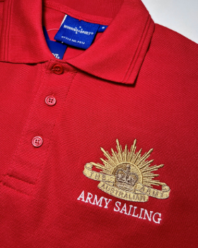 Army Sailing polo with logo embroidery