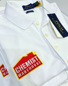 Best embroidery Chemist warehouse teamwork uniform